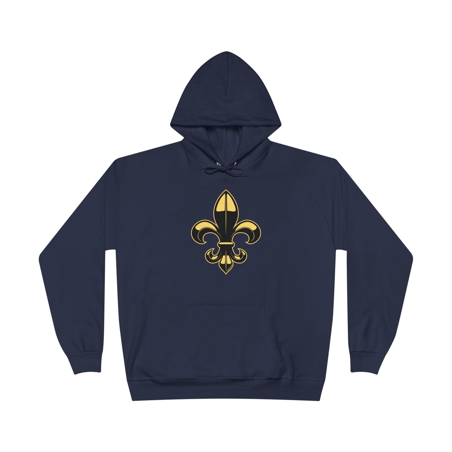 Golden Fleur de Lis Dark Hoodie Sweatshirt by TOOLOUD