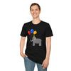 Cute Elephant with Balloons Unisex Adult T-Shirt by TOOLOUD