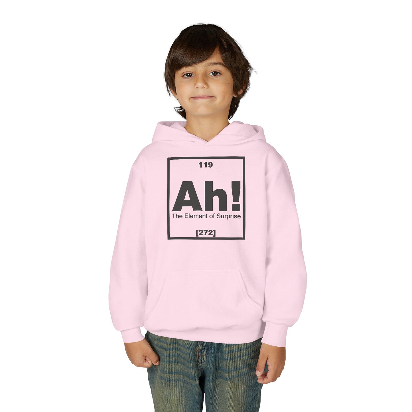 Ah the Element of Surprise Funny Science Youth Children’s Hoodie by TOOLOUD