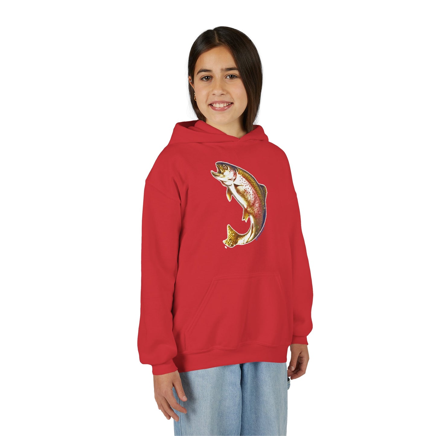 Rainbow Trout Youth Children’s Hoodie Sweatshirt by TOOLOUD