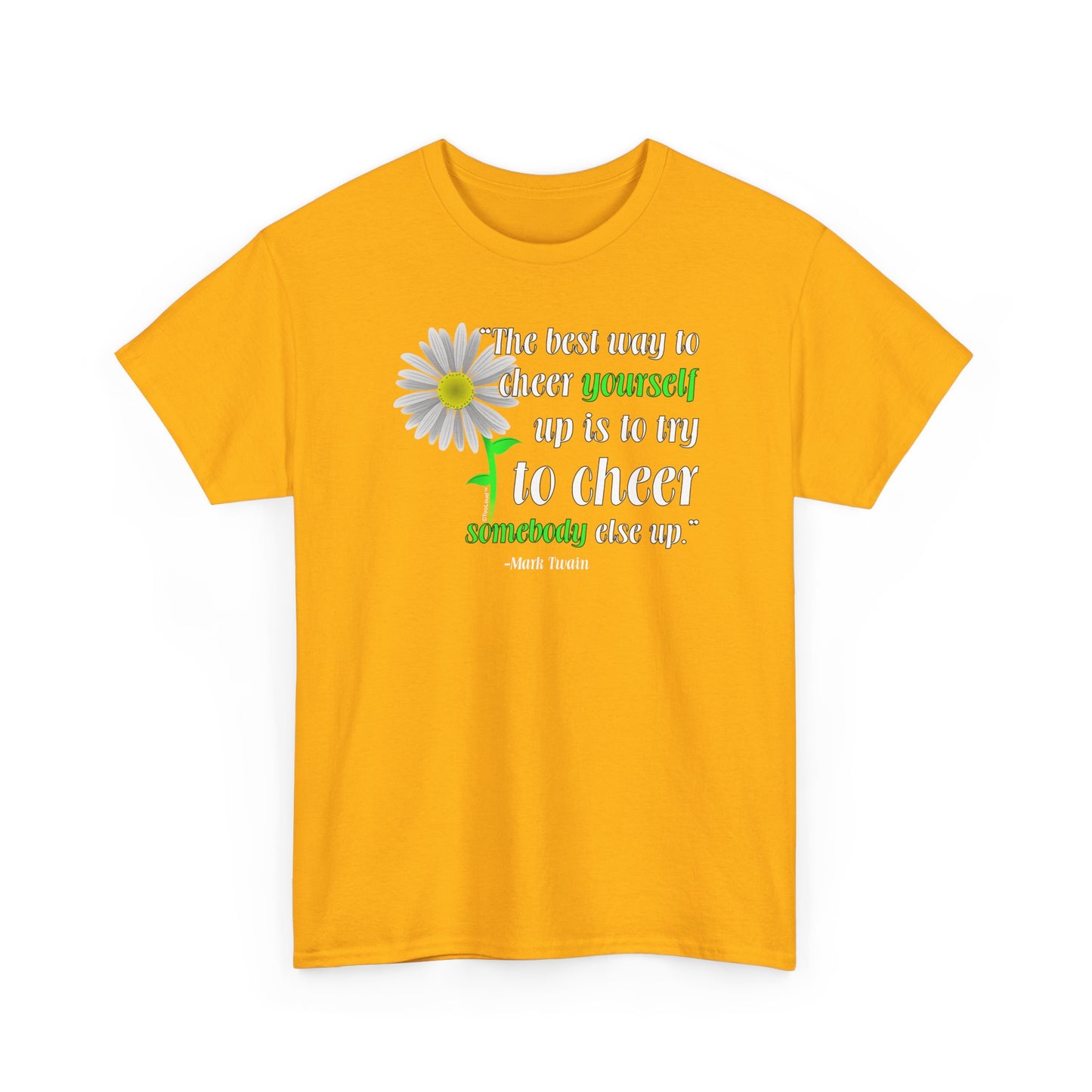 Cheer Yourself Up Mark Twain Adult Unisex T-Shirt by TOOLOUD