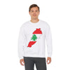 TooLoud Lebanon Flag Silhouette Unisex Sweatshirt