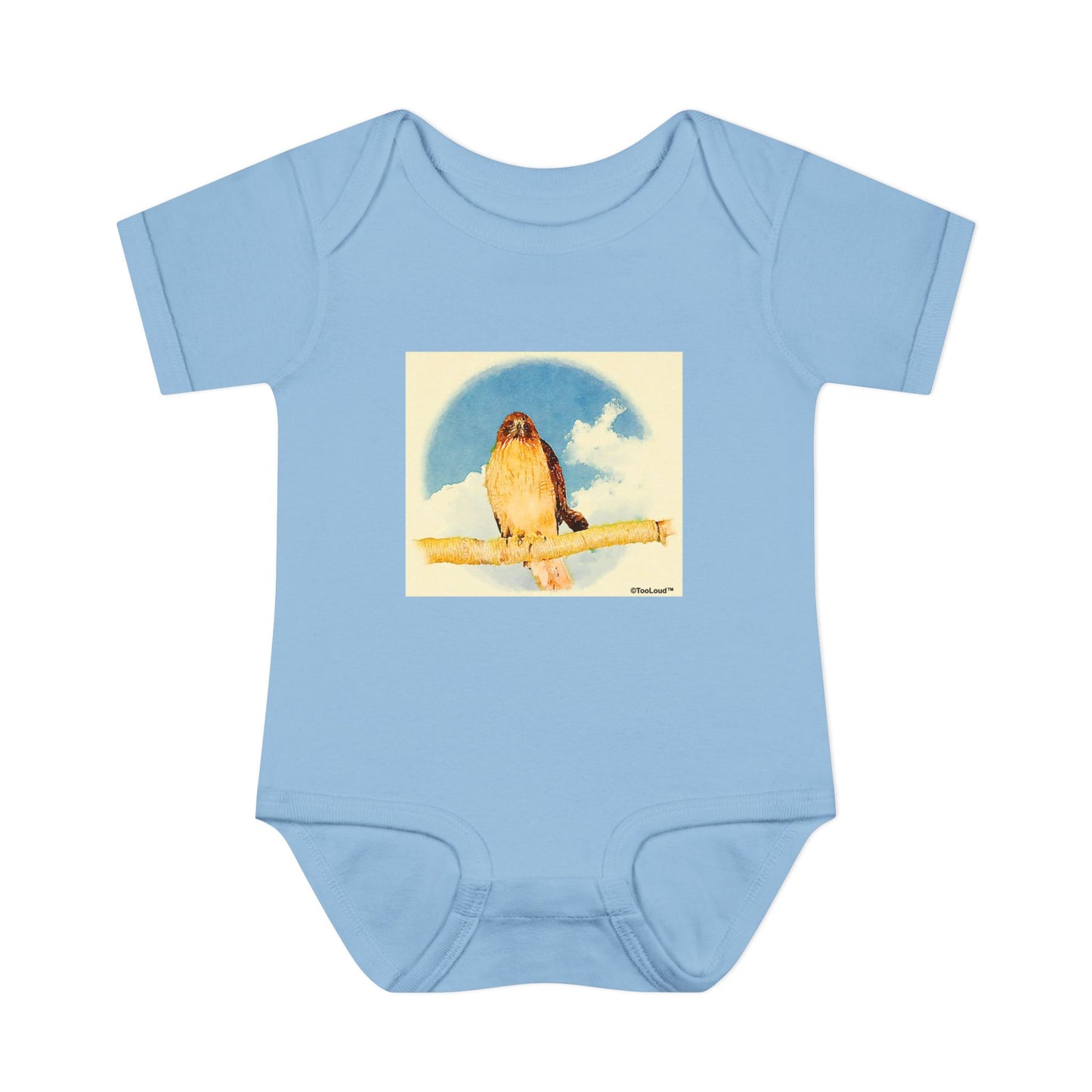 Red-tailed Hawk Baby Romper Bodysuit by TOOLOUD