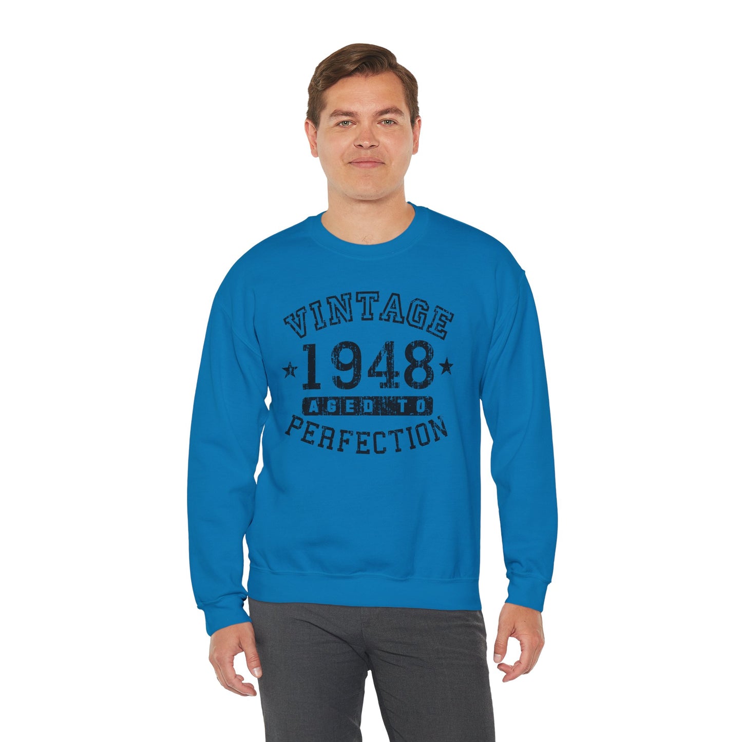 1948 - Vintage Birth Year Sweatshirt Adults Unisex by TOOLOUD