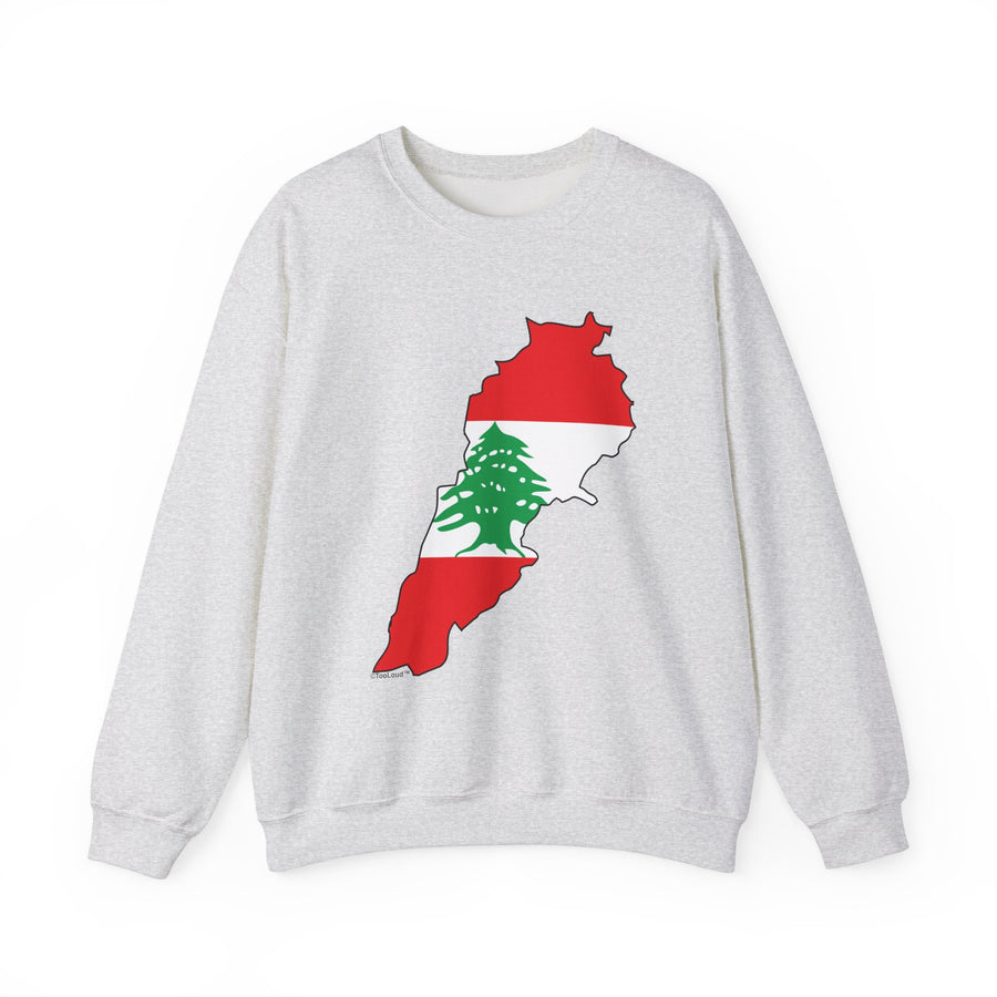 TooLoud Lebanon Flag Silhouette Unisex Sweatshirt