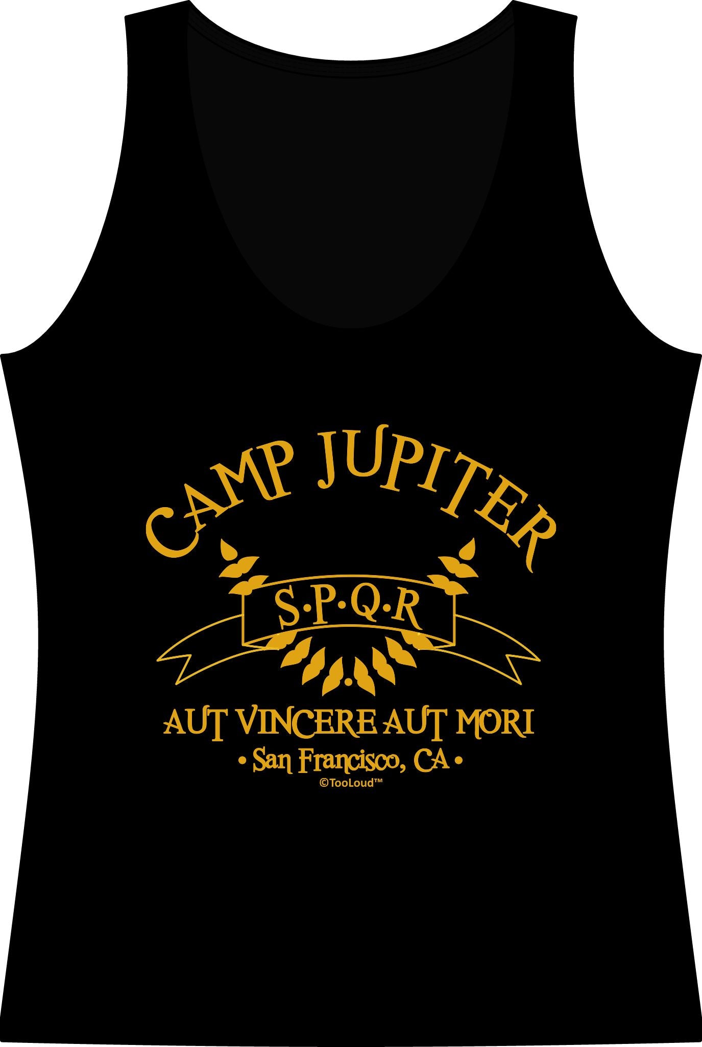 Camp Jupiter – SPQR Banner – Gold Women's Tank Top by TOOLOUD