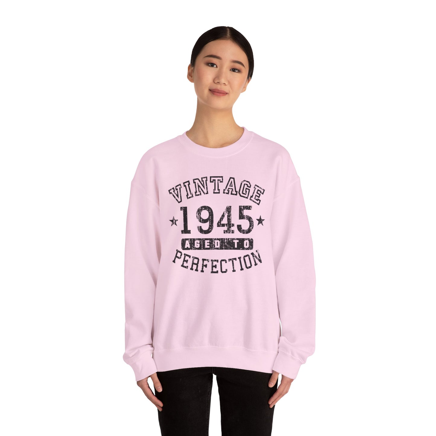 1945 - Vintage Birth Year Sweatshirt Adults Unisex by TOOLOUD