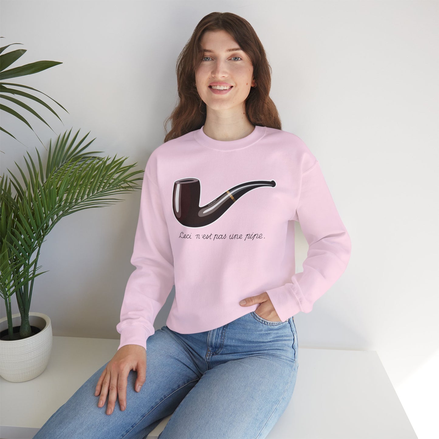 Ceci N’est Pas une Pipe Adult Sweatshirt by TOOLOUD