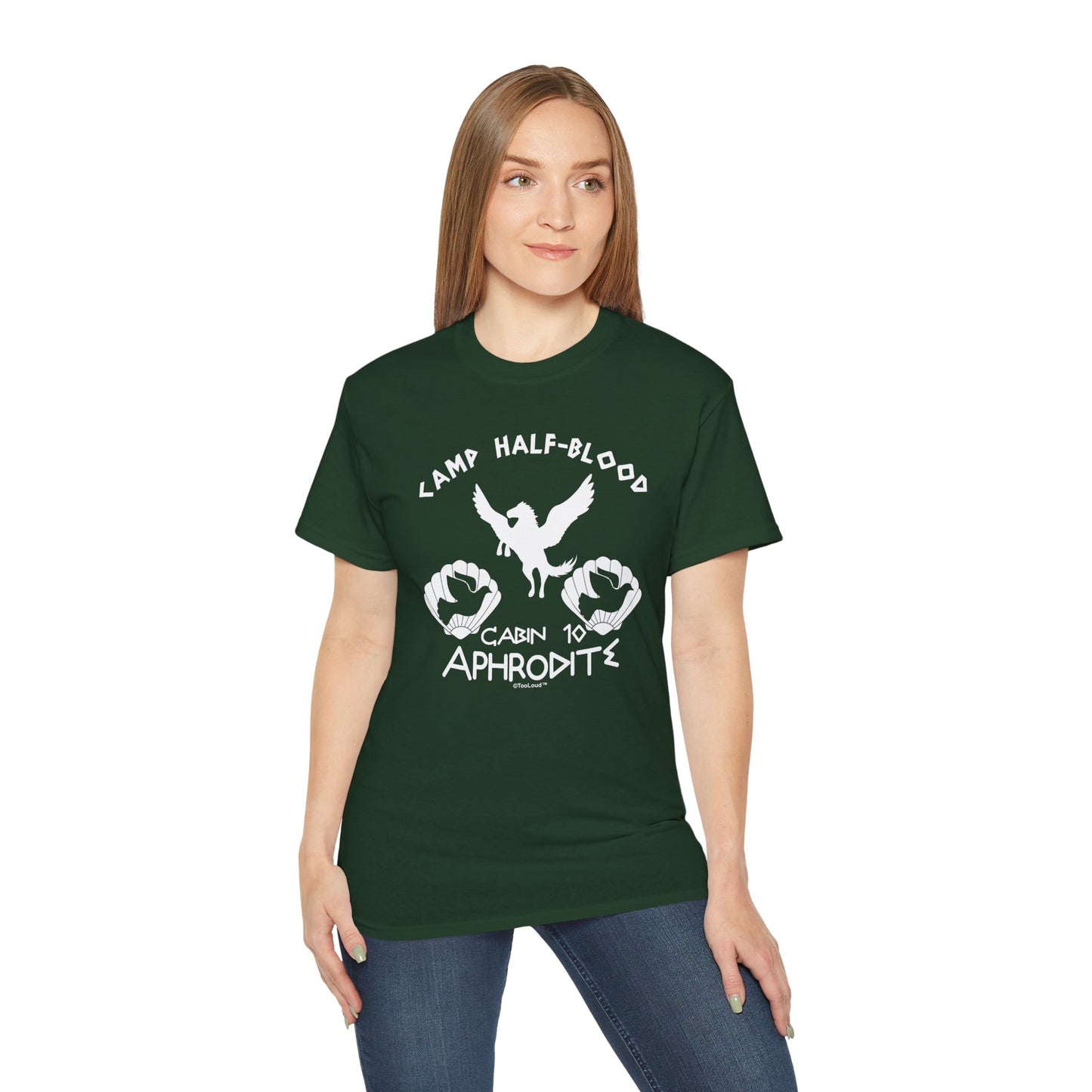 Cabin 10 Aphrodite Camp Half-Blood Women’s Dark T-Shirt by TOOLOUD™