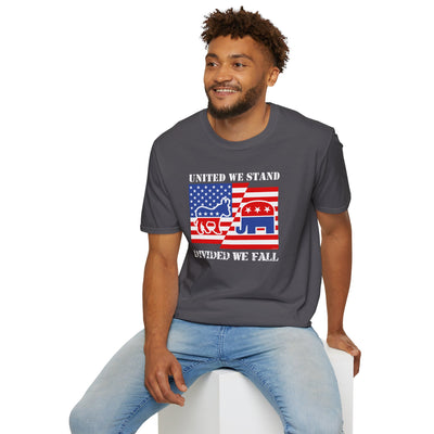 United We Stand Divided We Fall Adult T-Shirt by TOOLOUD