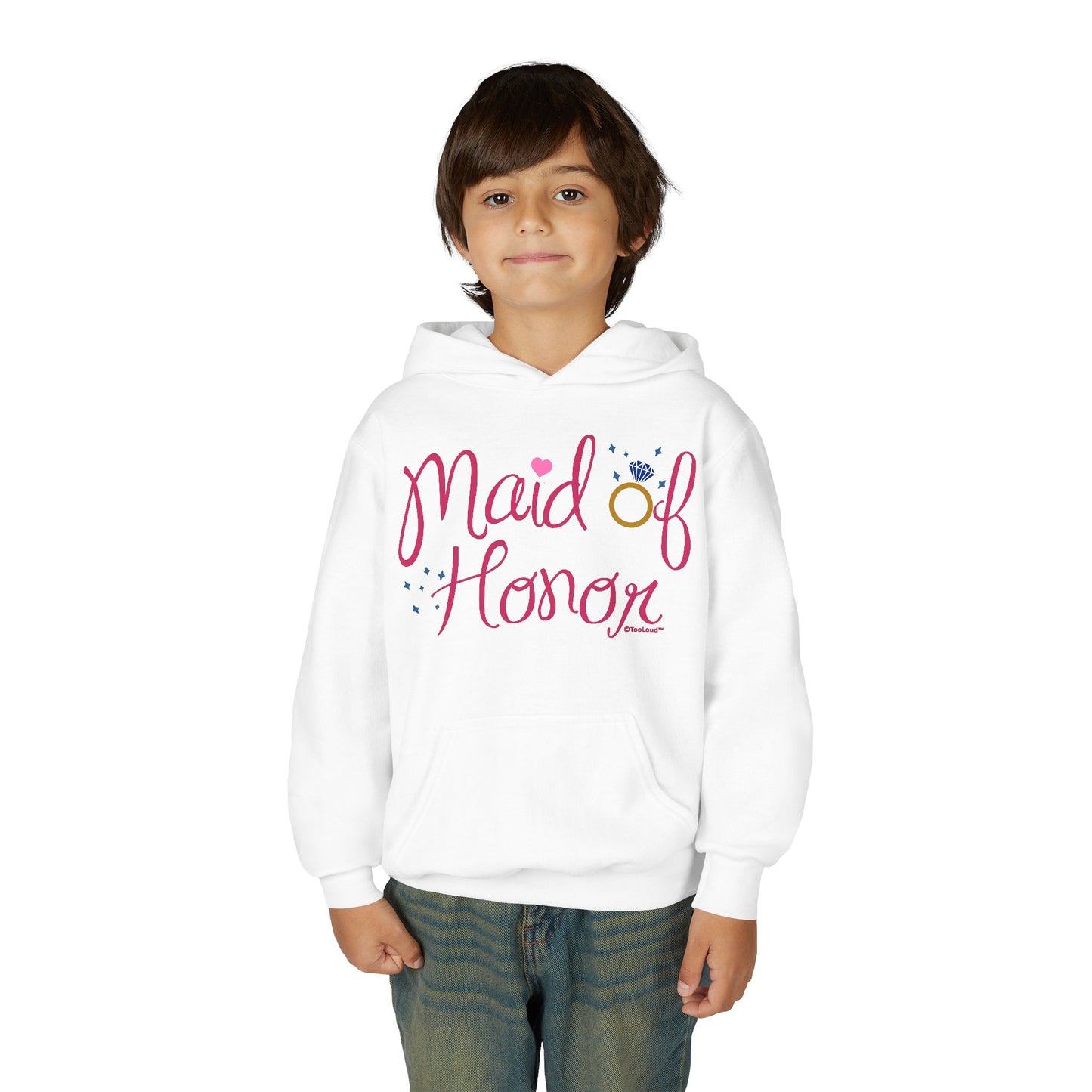 Maid of Honor – Diamond Ring Design – Color Youth Children’s Hoodie by TOOLOUD™