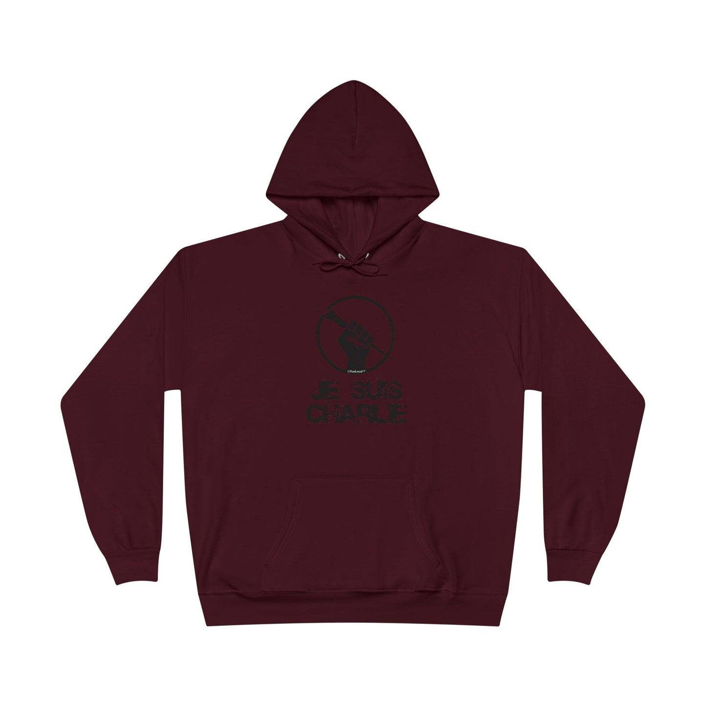 Je Suis Charlie Adult Pullover Hoodie Sweatshirt by TOOLOUD