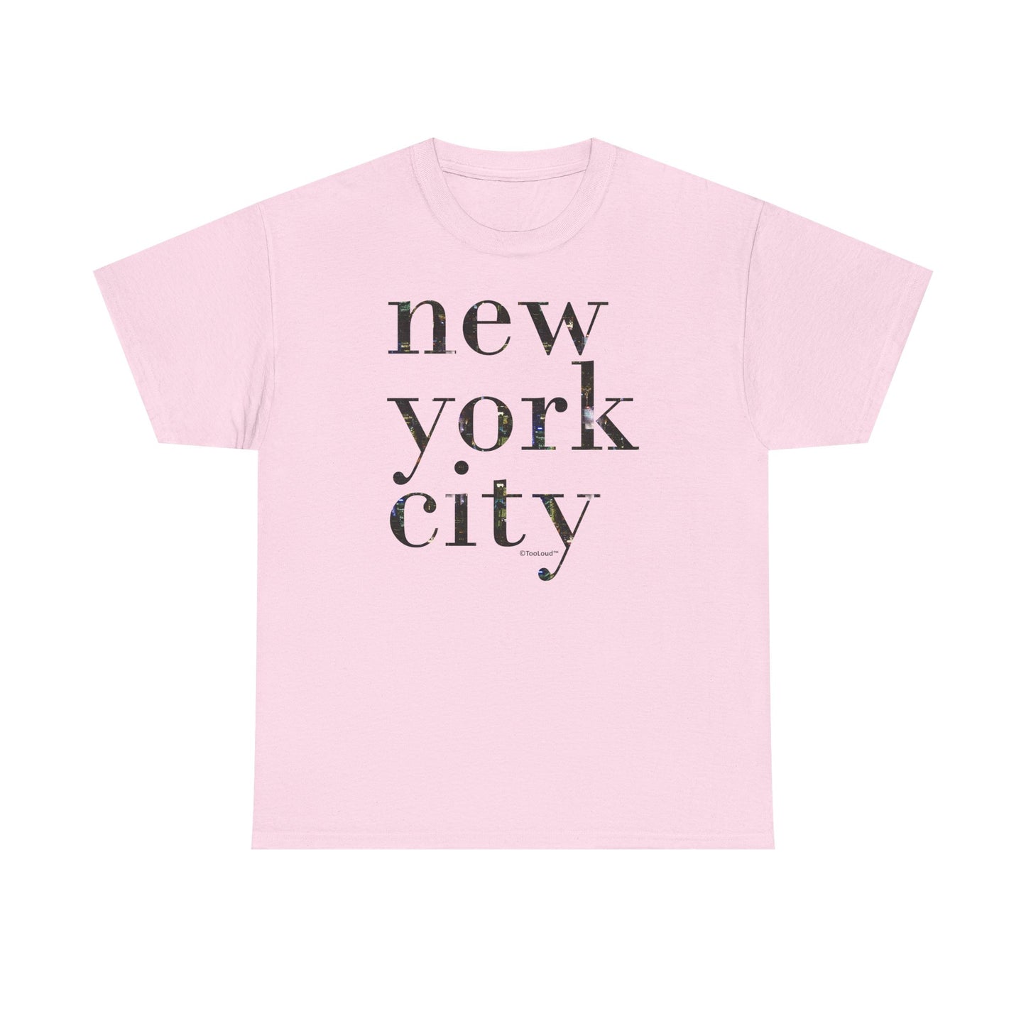 New York City – City Lights Adult T-Shirt by TOOLOUD