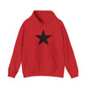 TOOLOUD Black Star Hooded Sweatshirt - Unisex