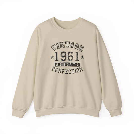 60th Birthday Vintage Birth Year 1961 Crewneck Sweatshirt by TOOLOUD