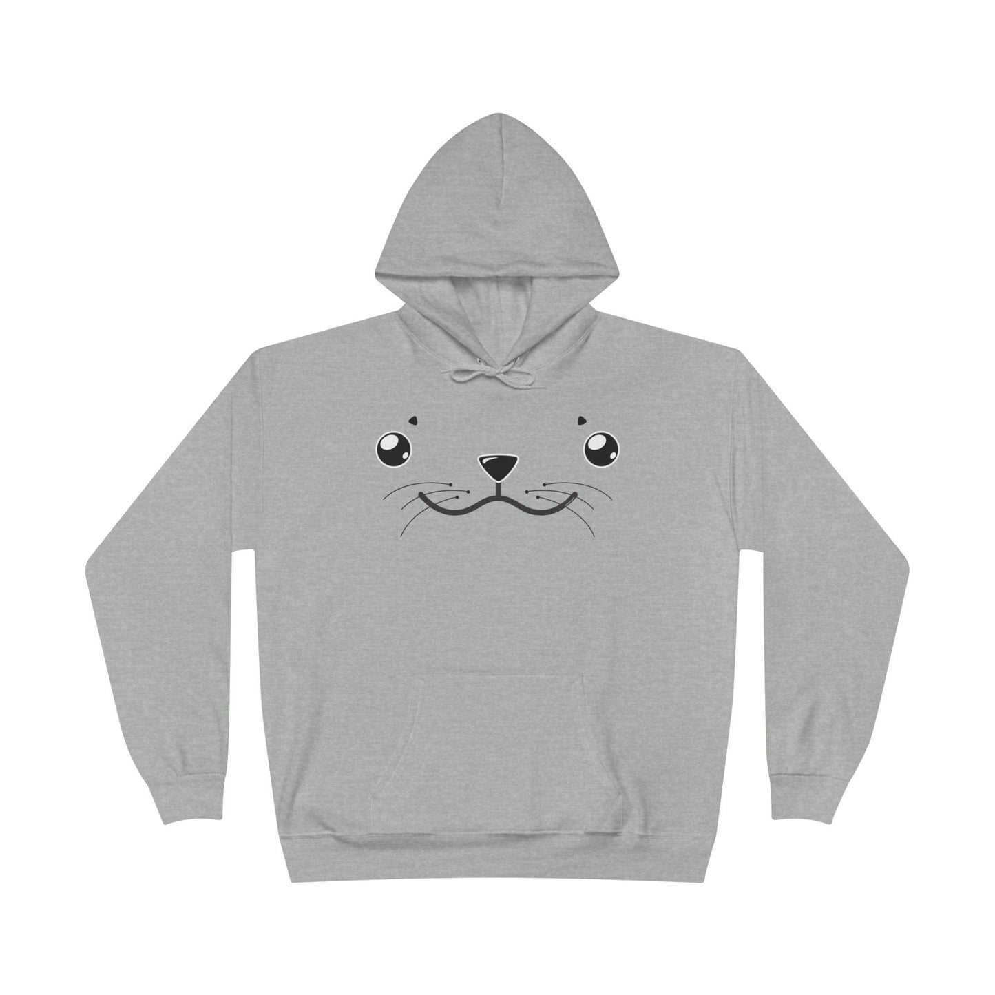 Kyu-T Face - Sealie the Cute Seal Unisex Hoodie Sweatshirt by TOOLOUD