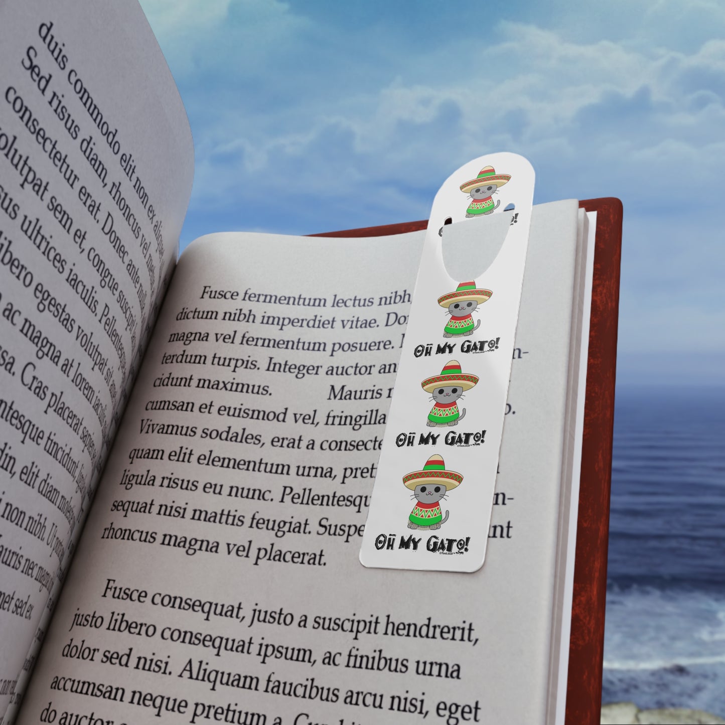 Oh My Gato – Cinco De Mayo Aluminum Paper Clip Bookmark by TOOLOUD