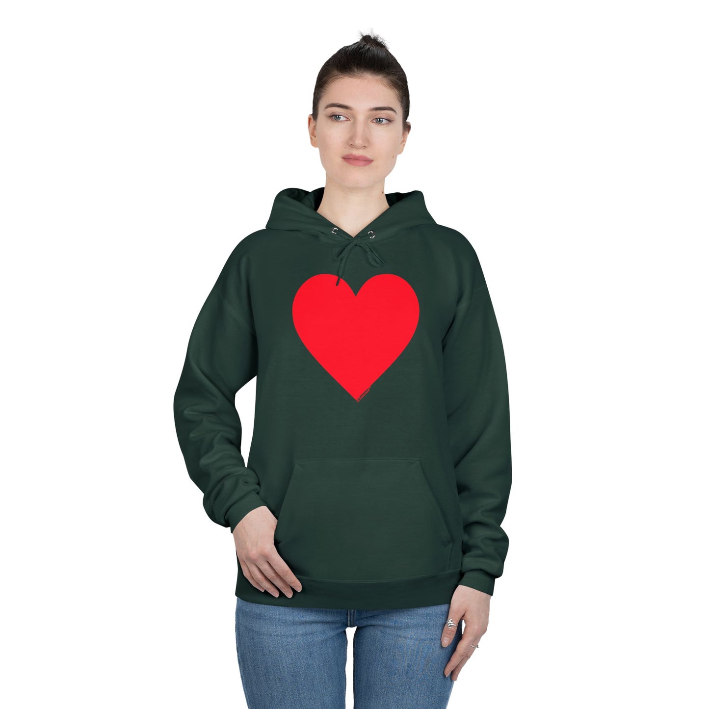 TOOLOUD Big Red Heart Valentine's Day Dark Unisex Hoodie Sweatshirt