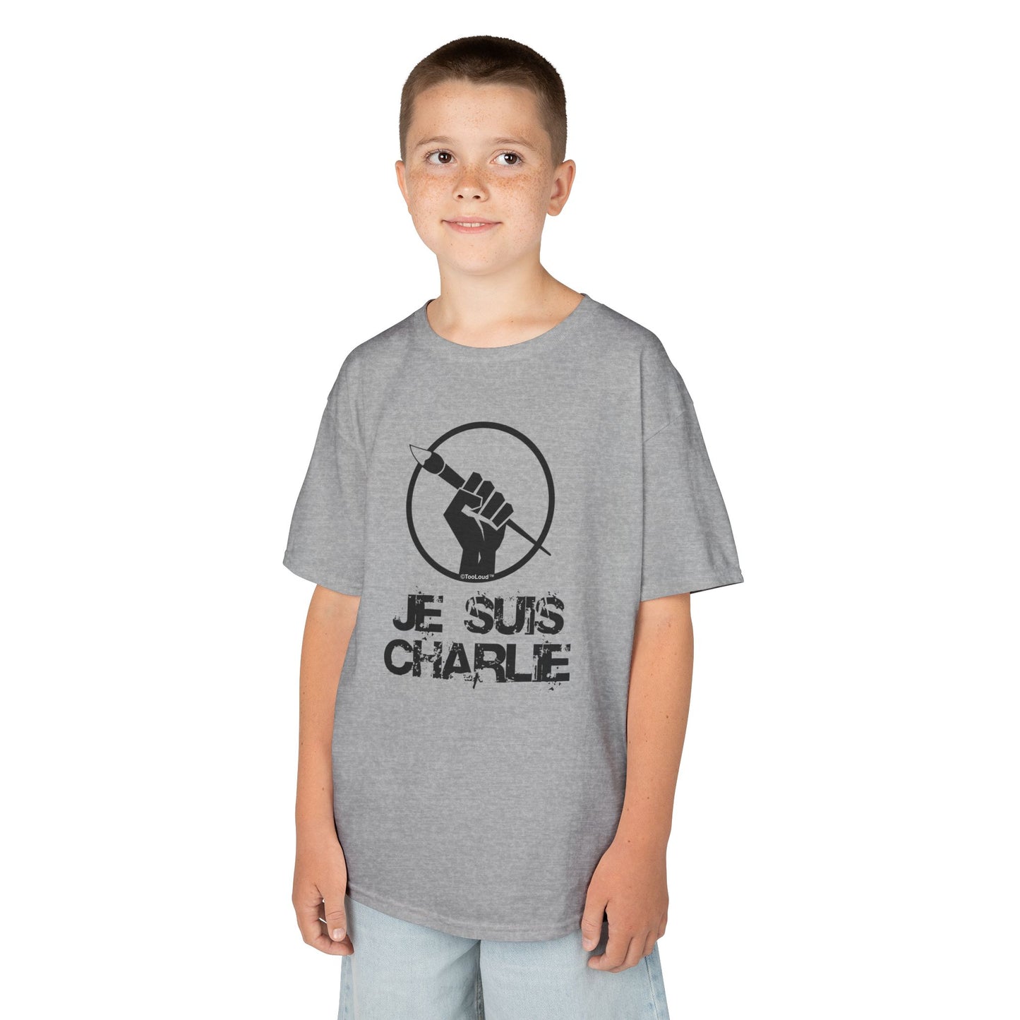 Je Suis Charlie Children's Heavy T-Shirt by TOOLOUD