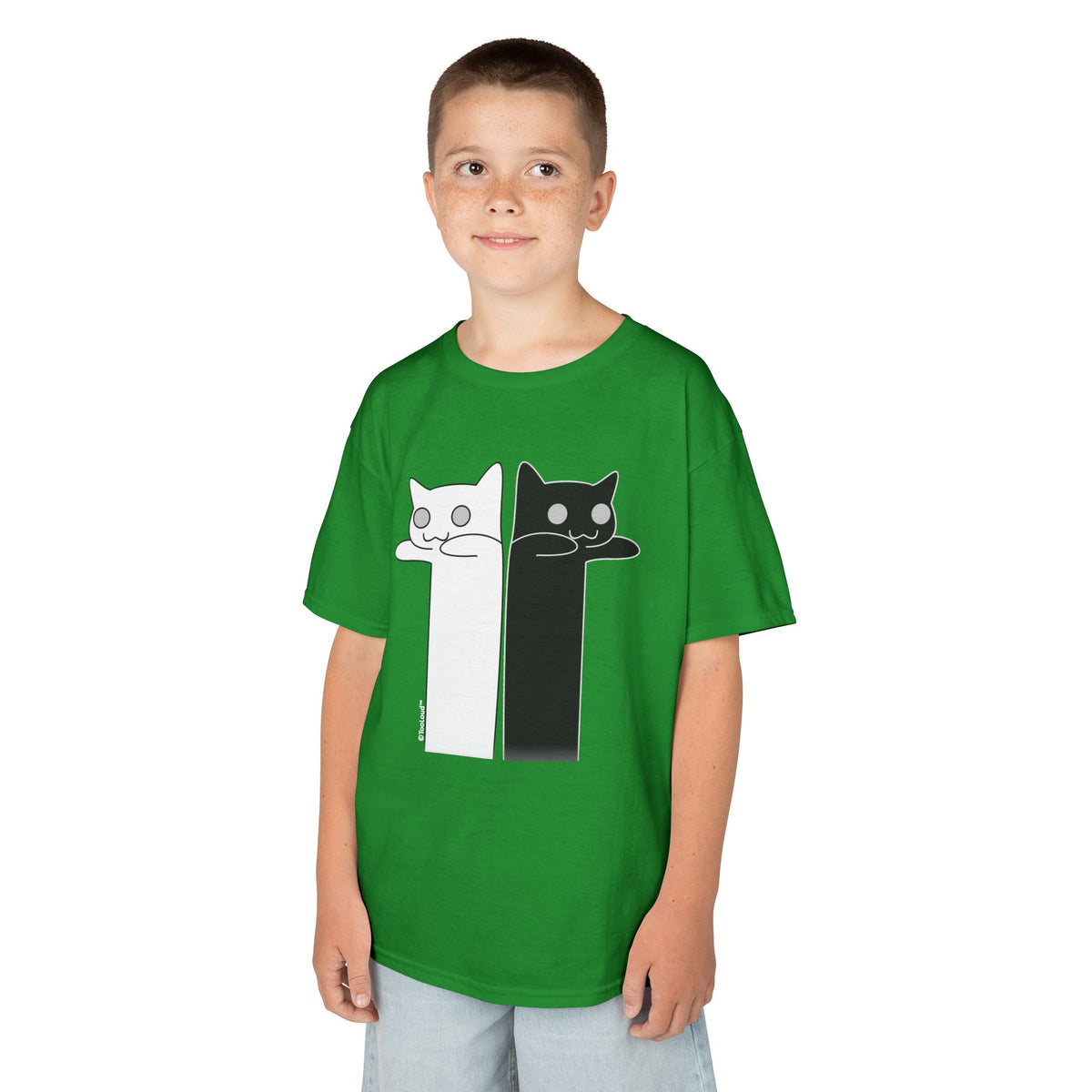 Longcat and Tacgnol – Internet Humor Children's Dark T-Shirt by TOOLOUD