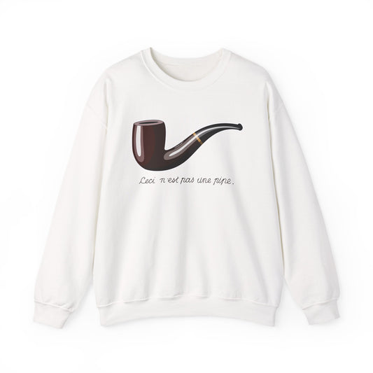 Ceci N’est Pas une Pipe Adult Sweatshirt by TOOLOUD