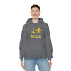 TooLoud I Love NOLA Fleur de Lis Unisex Hoodie Sweatshirt