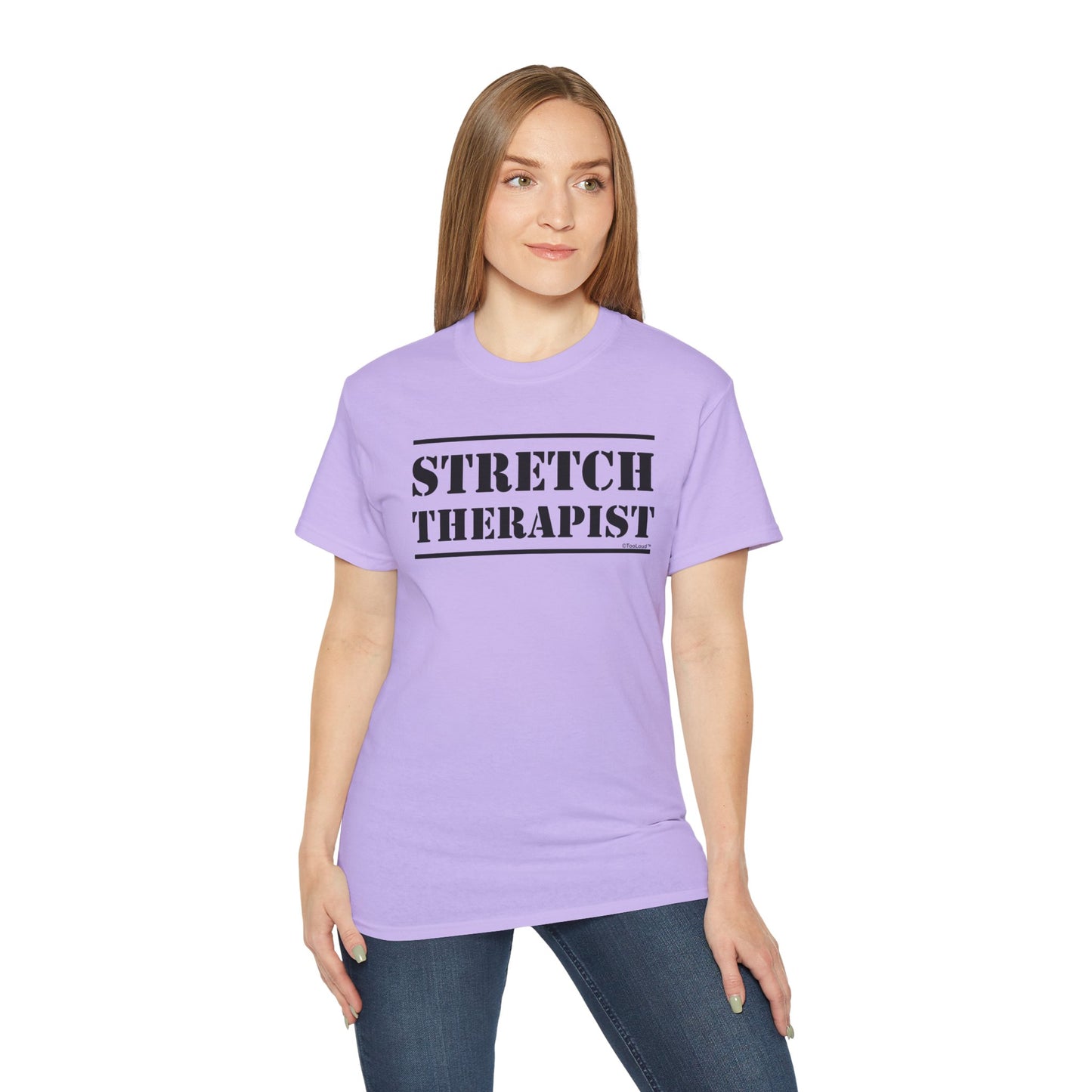 Stretch Therapist Text Women’s T-Shirt by TOOLOUD