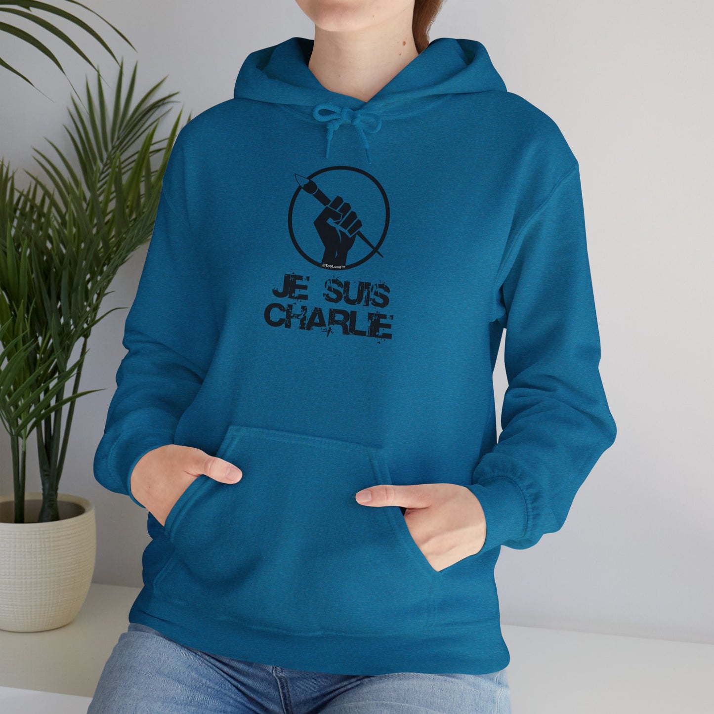 TOOLOUD Je Suis Charlie Hooded Unisex Sweatshirt