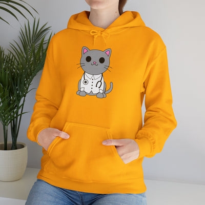 Dr. Cat MD - Cute Cat Design Unisex Hoodie Sweatshirt By TOOLOUD