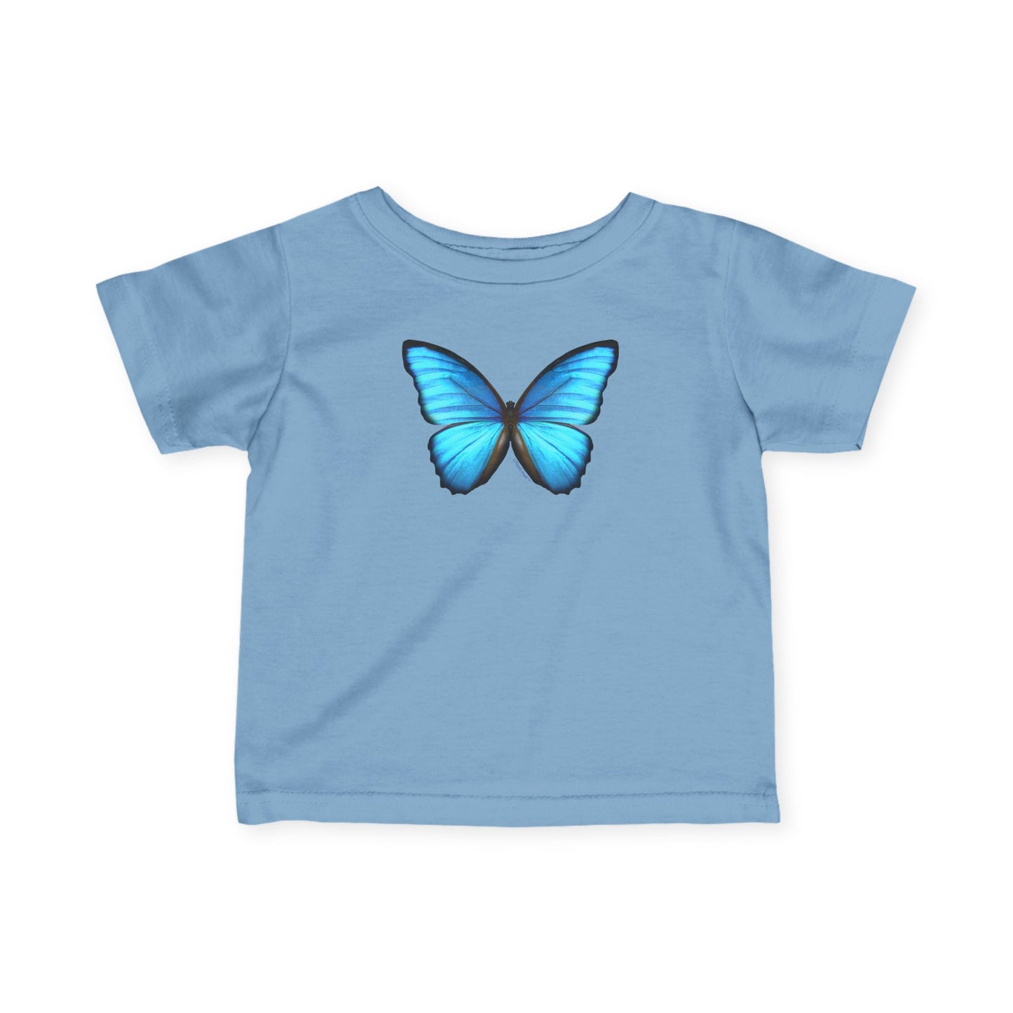 Big Blue Butterfly Infant T-Shirt by TOOLOUD