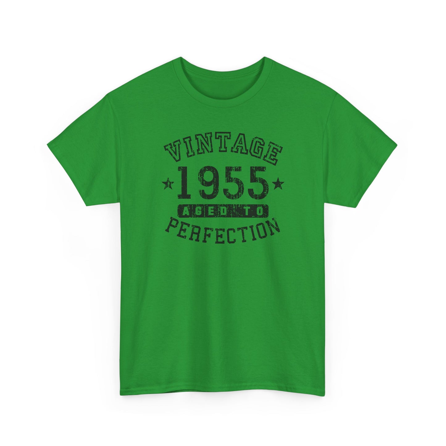 1955 - Adult Unisex Vintage Birth Year Aged to Perfection Birthday T-Shirt by TOOLOUD