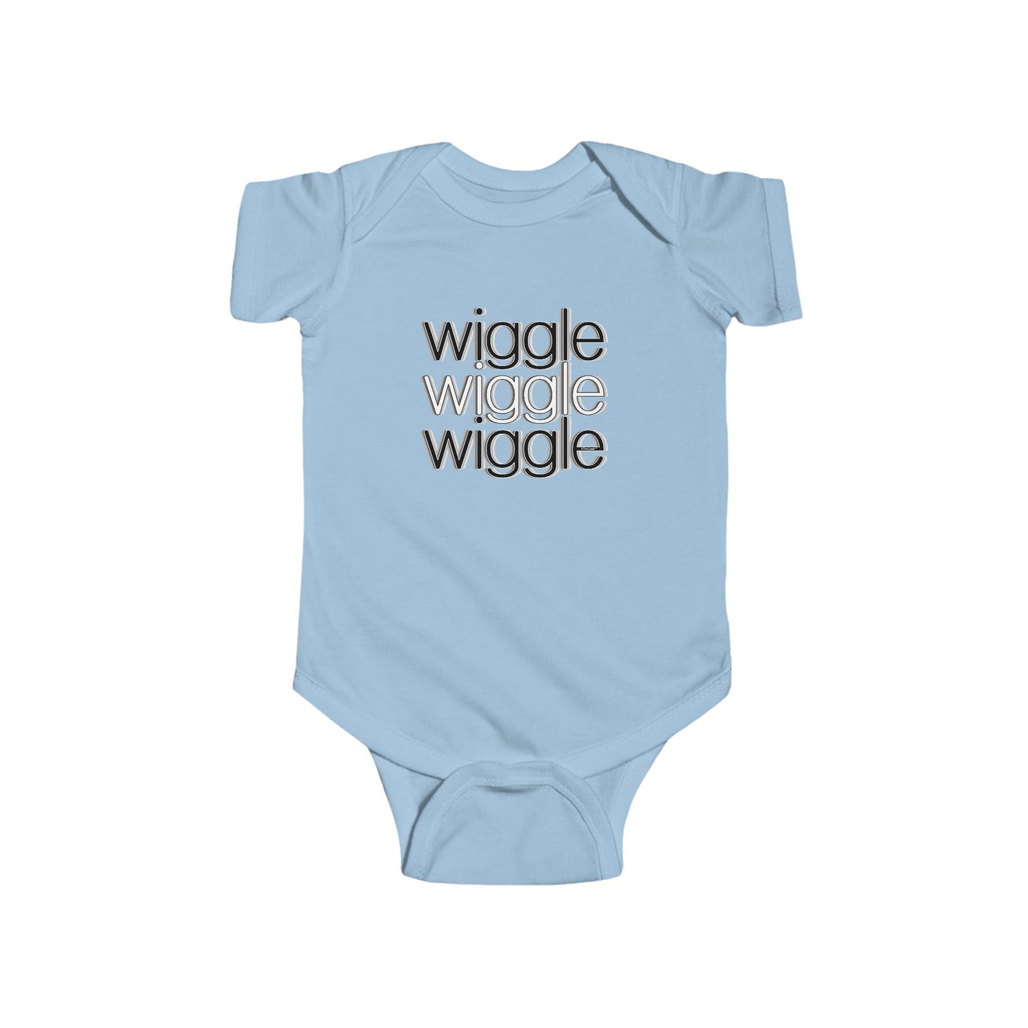 Wiggle Wiggle Wiggle - Text Baby Romper Bodysuit
