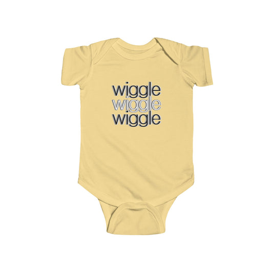 Wiggle Wiggle Wiggle - Text Baby Romper Bodysuit