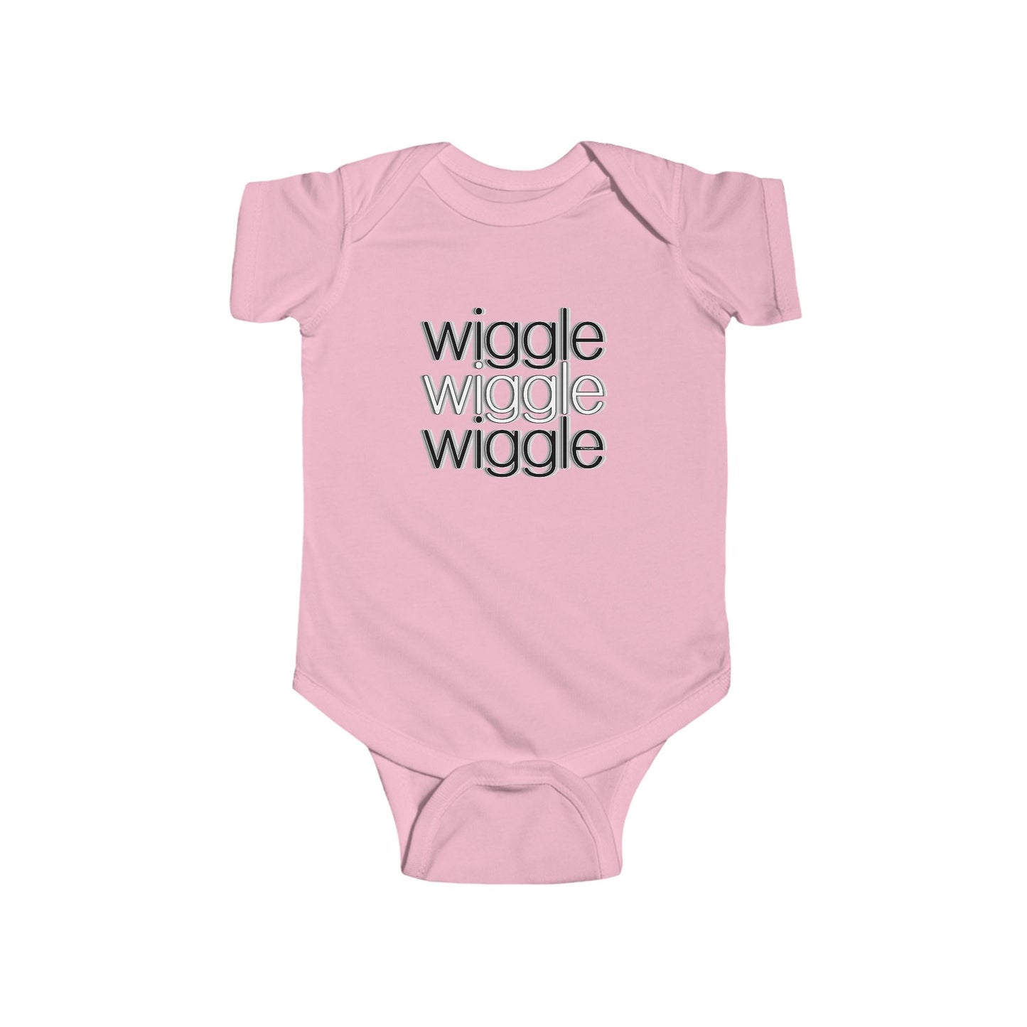 Wiggle Wiggle Wiggle - Text Baby Romper Bodysuit