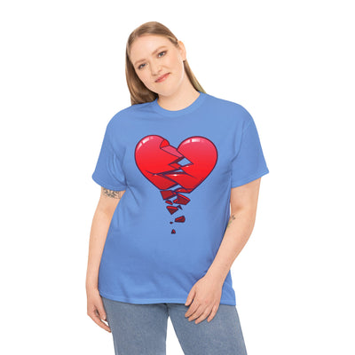 Crumbling Broken Heart Adult Unisex T-Shirt Tee