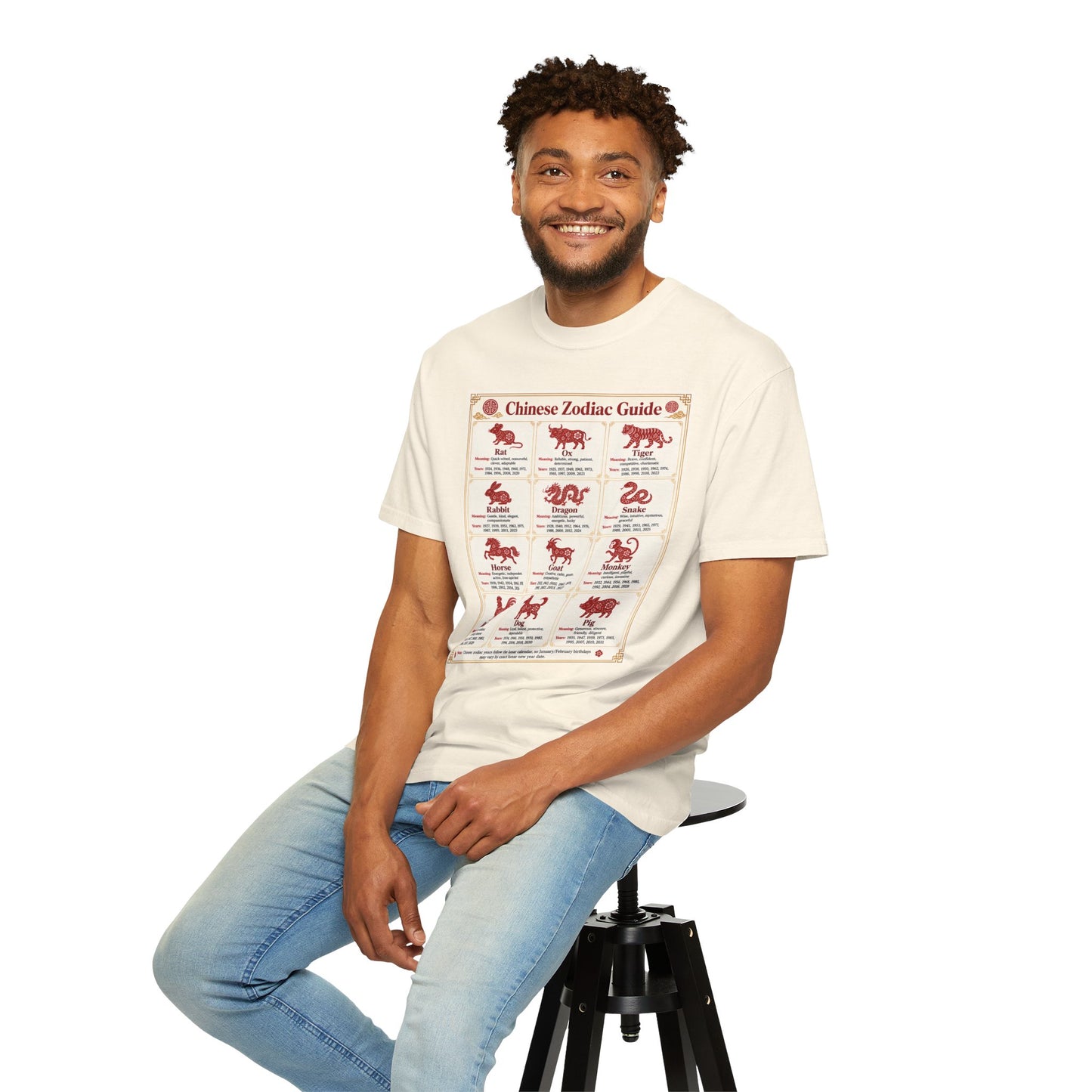 Chinese Zodiac Guide Design #1 Unisex T-Shirt by TOOLOUD
