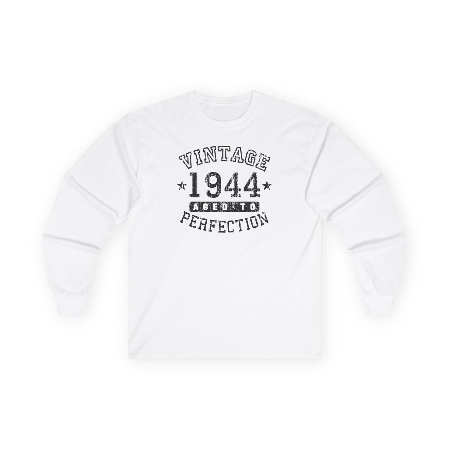 1944 – Vintage Birth Year Adult Long Sleeve Shirt by TOOLOUD