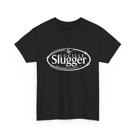 Lucille Slugger Logo Adult Dark T-Shirt by TOOLOUD