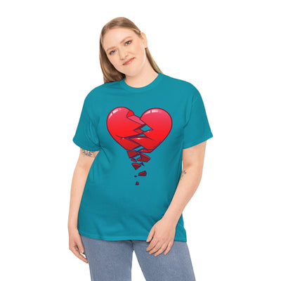 Crumbling Broken Heart Adult Unisex T-Shirt Tee