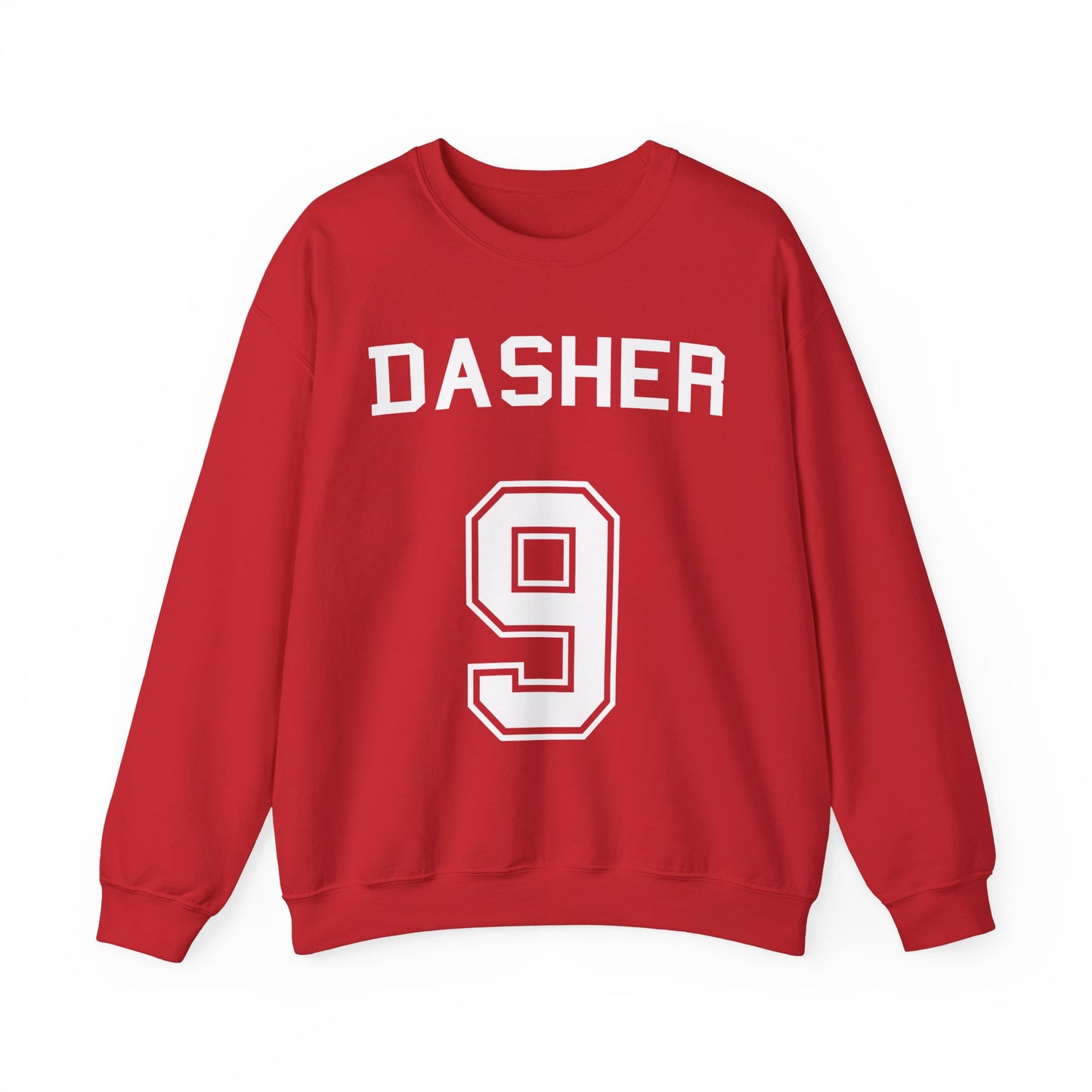 TooLoud Reindeer Jersey - Dasher 9 Adult Dark Sweatshirt