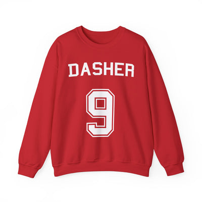 TooLoud Reindeer Jersey - Dasher 9 Adult Dark Sweatshirt