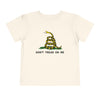 Don't Tread On Me Gadsden Flag Rattlesnake Toddler Short Sleeve T-Shirt