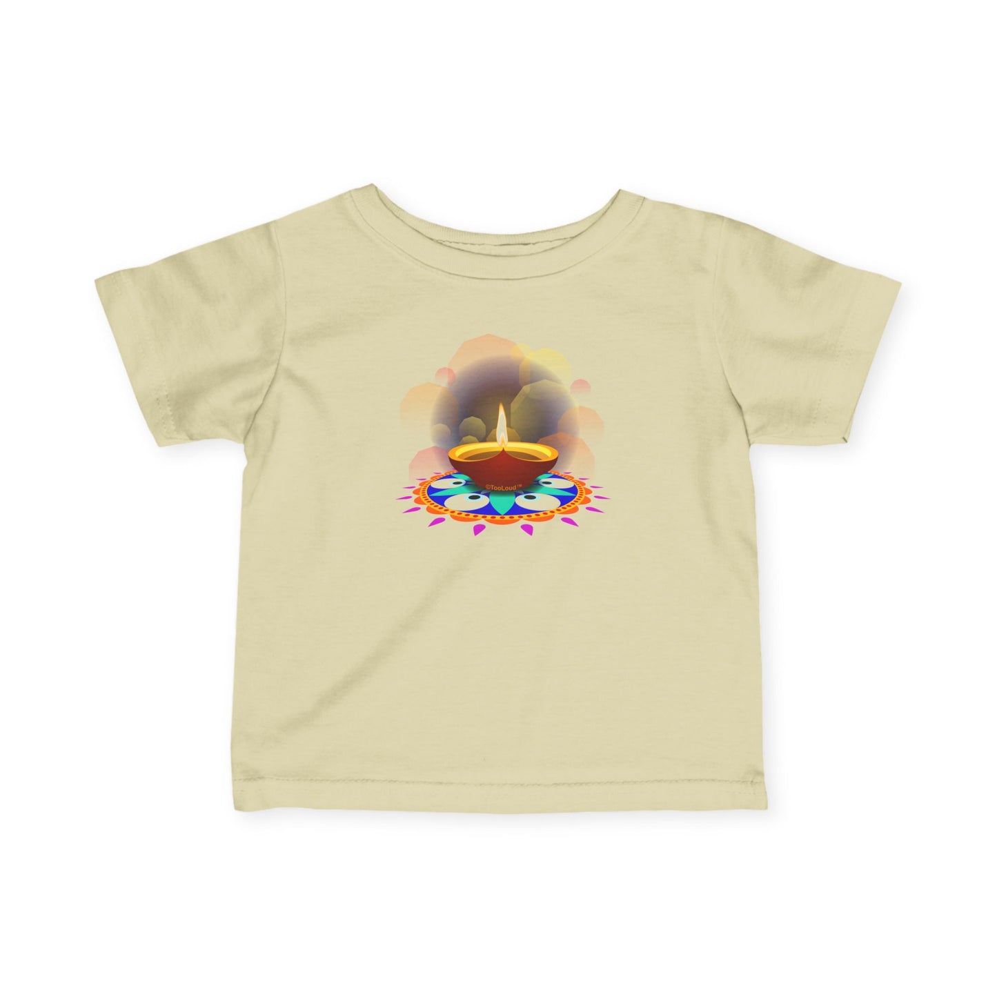 Festive Diya and Rangoli Infant Jersey T-Shirt by TOOLOUD
