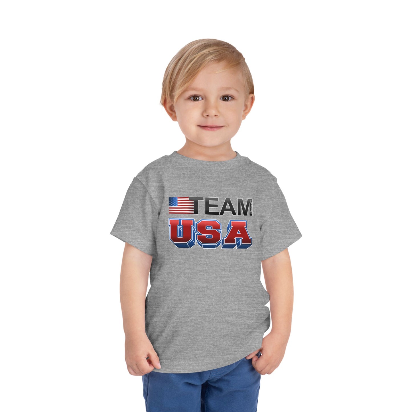 Sporty Team USA Toddler T-Shirt by TOOLOUD