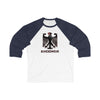 TooLoud Bundeswehr Logo with Text Adult Raglan 3\4 Sleeve Baseball Tee Shirt