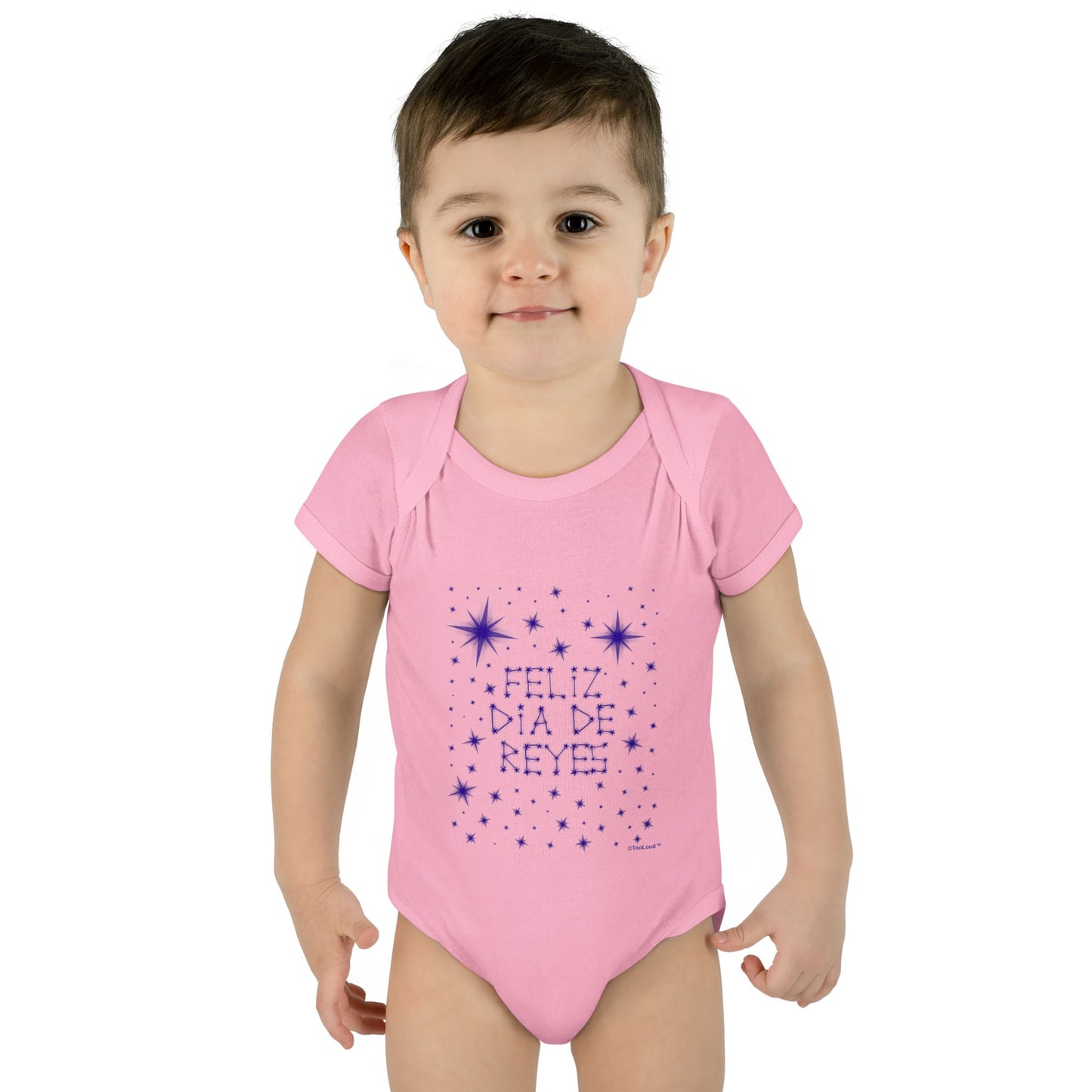 Feliz Dia de Reyes - Estrellas Brillantes Baby Romper Bodysuit by TOOLOUD