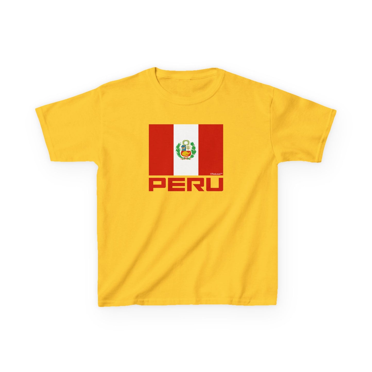 Peru Flag Children’s T-Shirt by TOOLOUD