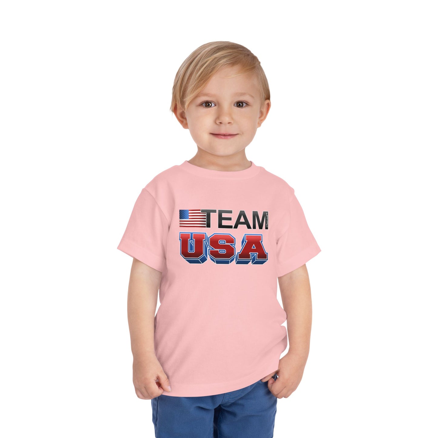 Sporty Team USA Toddler T-Shirt by TOOLOUD
