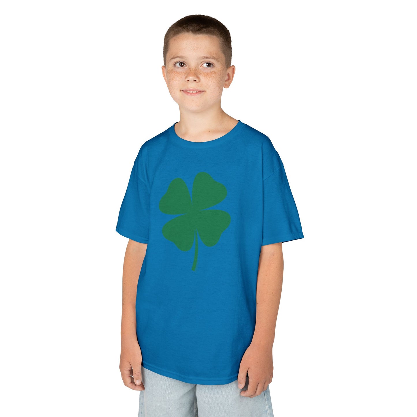 Lucky Four Leaf Clover St. Patrick's Day Children's T-Shirt by TOOLOUD
