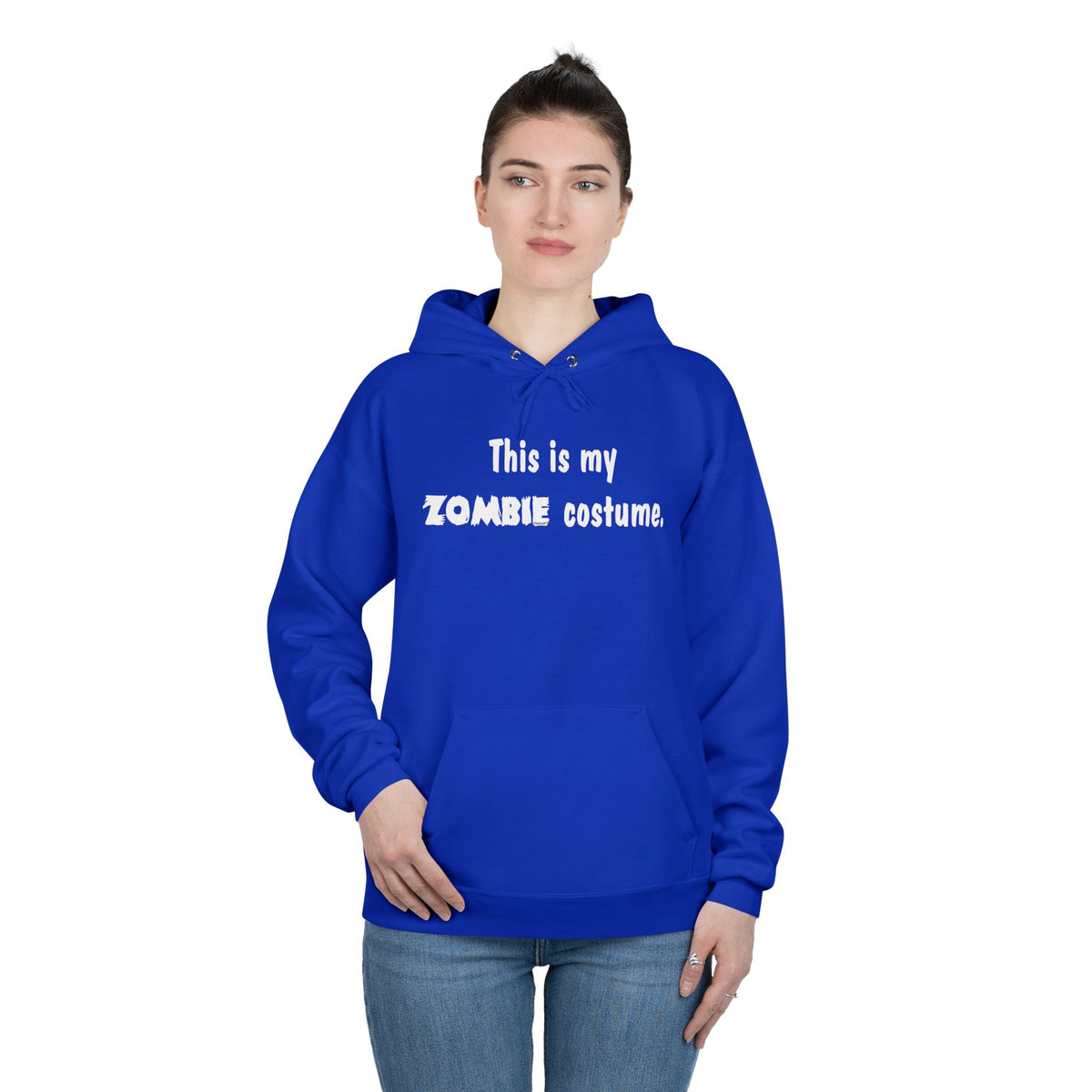 This Is My Zombie Costume – Halloween Dark Pullover Hoodie Sweatshirt by TOOLOUD